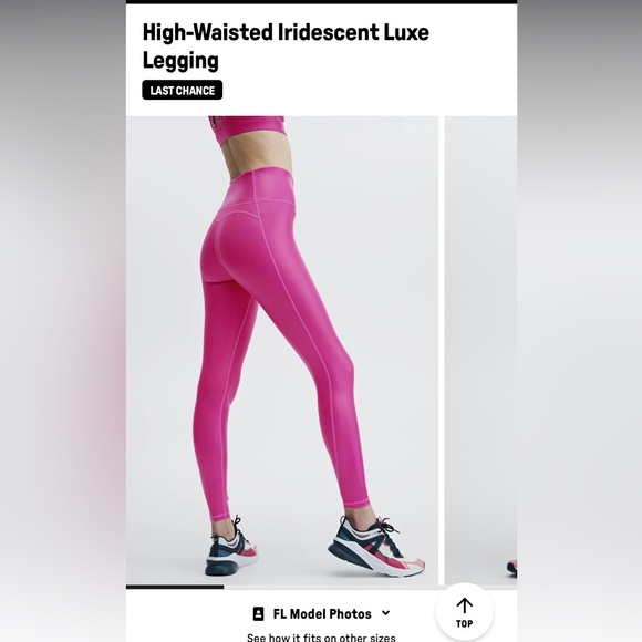 Fabletics High-Waisted Iridescent Luxe
Legging in Dark Fuchsia Size Medium - Picture 3 of 6